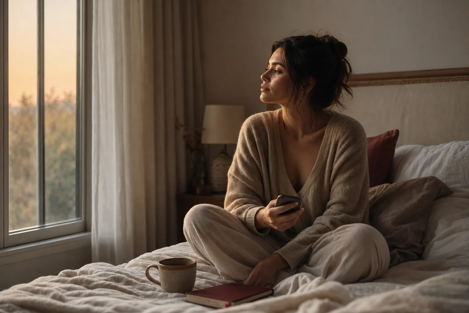Woman reflecting beside a window while learning what anxious attachment means